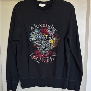 Alexander McQueen Black Graphic Sweater